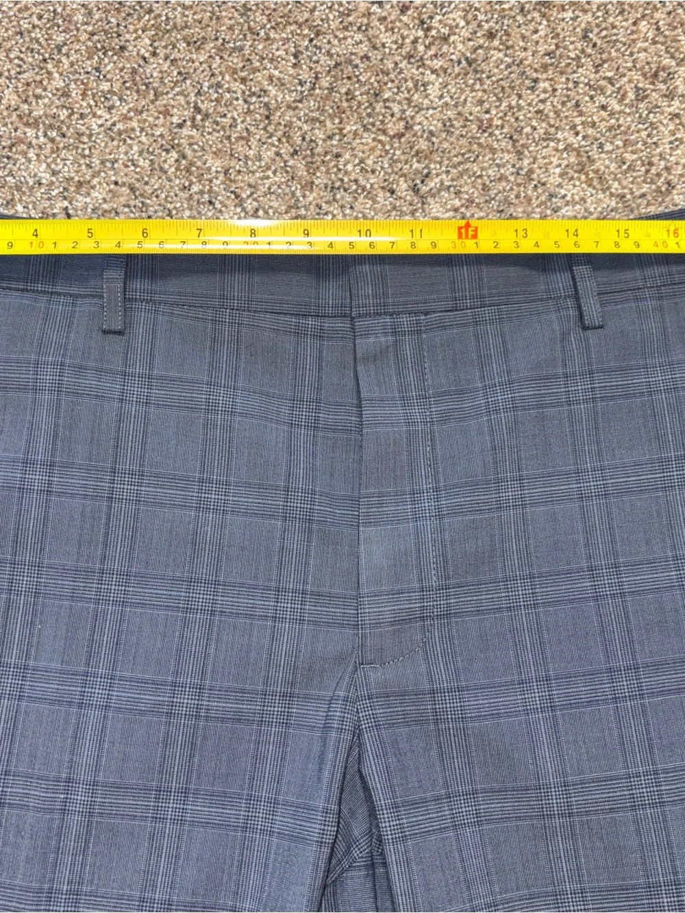 J. Crew Men's Thompson Tapered Blue/Gray Plaid Suit Pants Trouser Size 38x32
